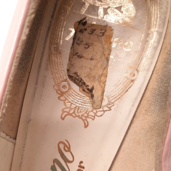 VTG 60s A'mano Flirt Last Hart's Walla Walla Pale Pink Leather Button Vamp Heels - Picture 10 of 14